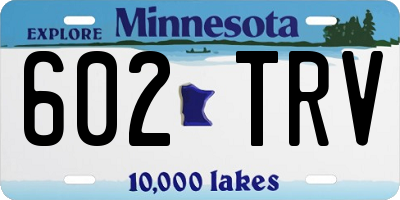MN license plate 602TRV
