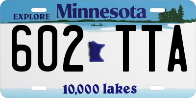 MN license plate 602TTA