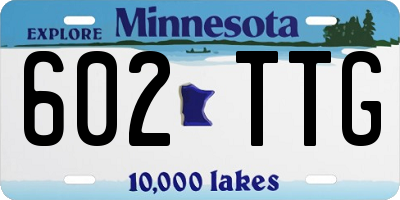 MN license plate 602TTG