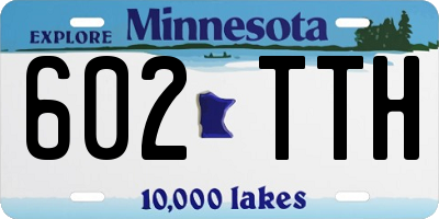MN license plate 602TTH