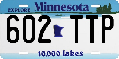 MN license plate 602TTP