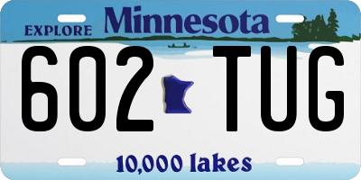 MN license plate 602TUG