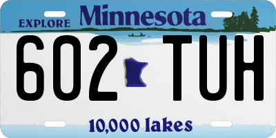 MN license plate 602TUH