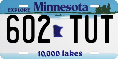 MN license plate 602TUT