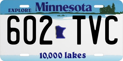 MN license plate 602TVC