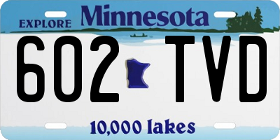 MN license plate 602TVD