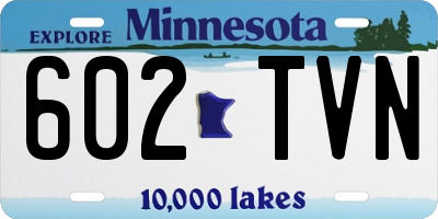 MN license plate 602TVN