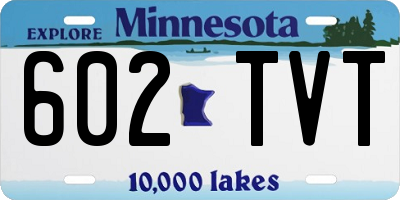 MN license plate 602TVT