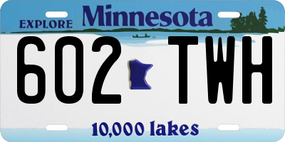 MN license plate 602TWH