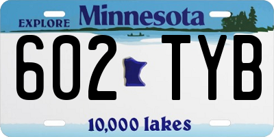MN license plate 602TYB