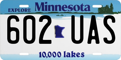 MN license plate 602UAS