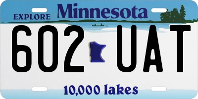 MN license plate 602UAT