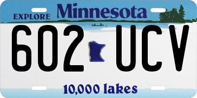 MN license plate 602UCV