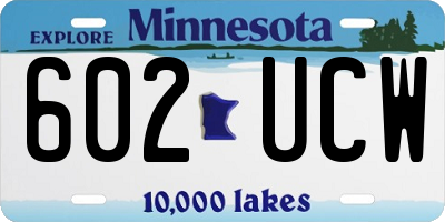 MN license plate 602UCW