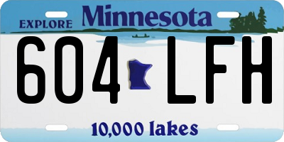 MN license plate 604LFH