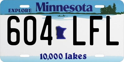 MN license plate 604LFL