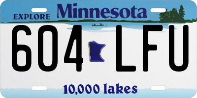 MN license plate 604LFU