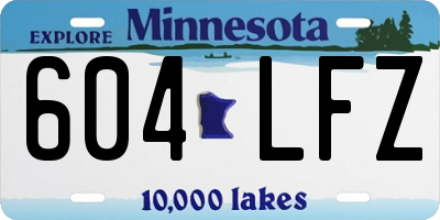MN license plate 604LFZ