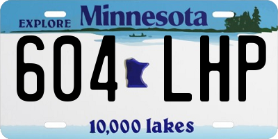 MN license plate 604LHP