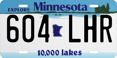 MN license plate 604LHR