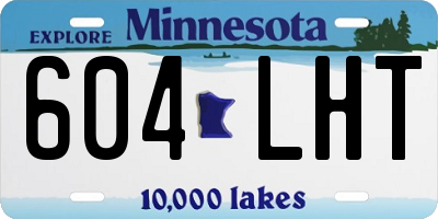 MN license plate 604LHT