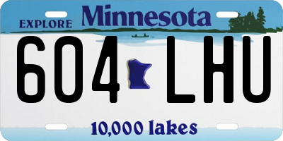 MN license plate 604LHU