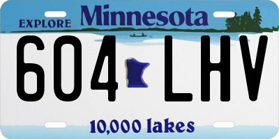 MN license plate 604LHV