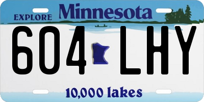 MN license plate 604LHY