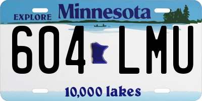 MN license plate 604LMU