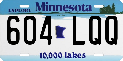 MN license plate 604LQQ