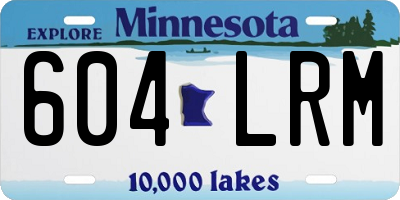 MN license plate 604LRM
