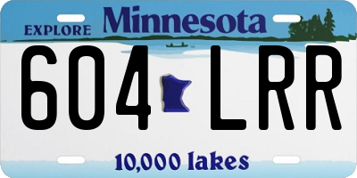 MN license plate 604LRR
