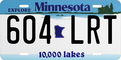 MN license plate 604LRT