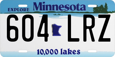 MN license plate 604LRZ