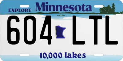 MN license plate 604LTL