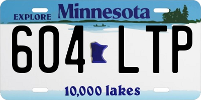 MN license plate 604LTP