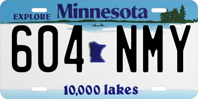 MN license plate 604NMY