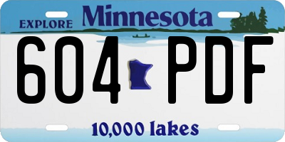 MN license plate 604PDF