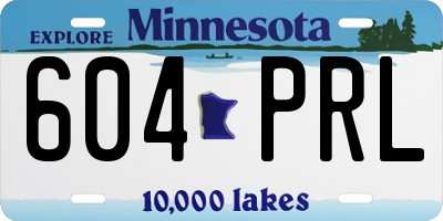 MN license plate 604PRL