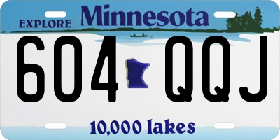 MN license plate 604QQJ