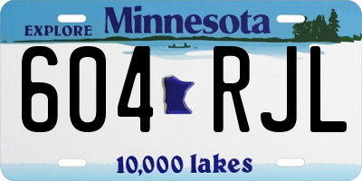 MN license plate 604RJL