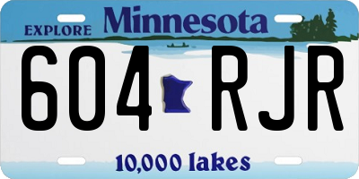 MN license plate 604RJR