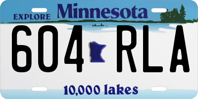 MN license plate 604RLA