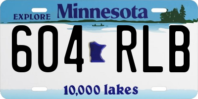 MN license plate 604RLB