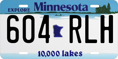MN license plate 604RLH