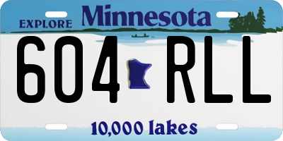 MN license plate 604RLL