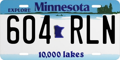 MN license plate 604RLN
