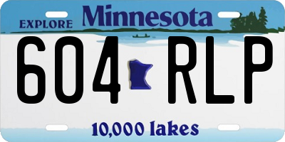 MN license plate 604RLP