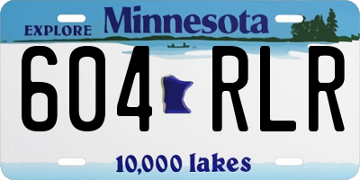 MN license plate 604RLR