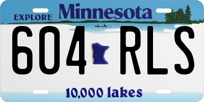 MN license plate 604RLS
